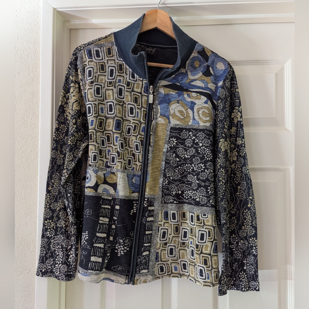Katrina Marie Patchwork Women's Jacket - Multicolor Size Large Made In USA